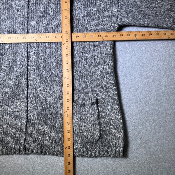 J. Jill Pure‎ Jill Tunic Sweater Raglan Sleeve Gray Speckled Large Cotton Blend - Picture 8 of 9